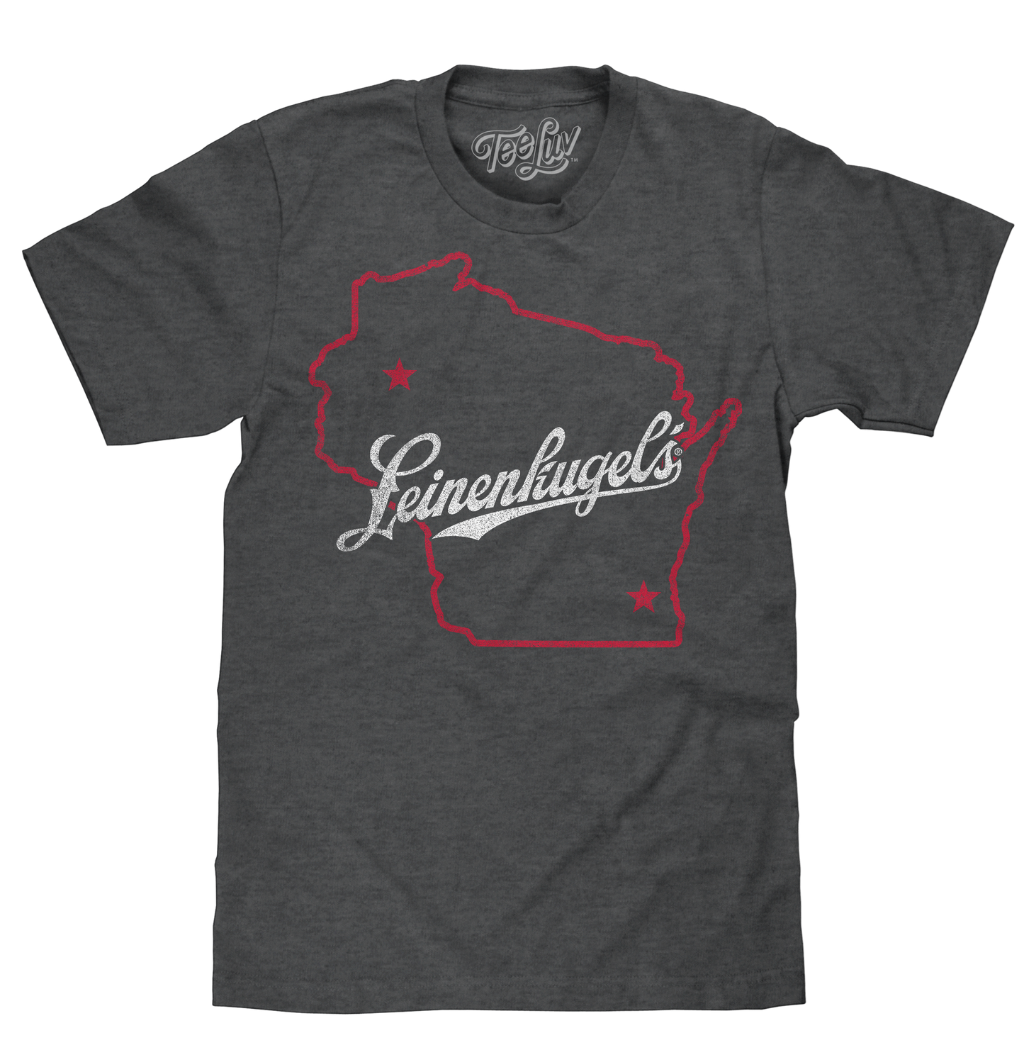 Leinenkugel's Wisconsin Mens T Shirt Officially Licensed Gray