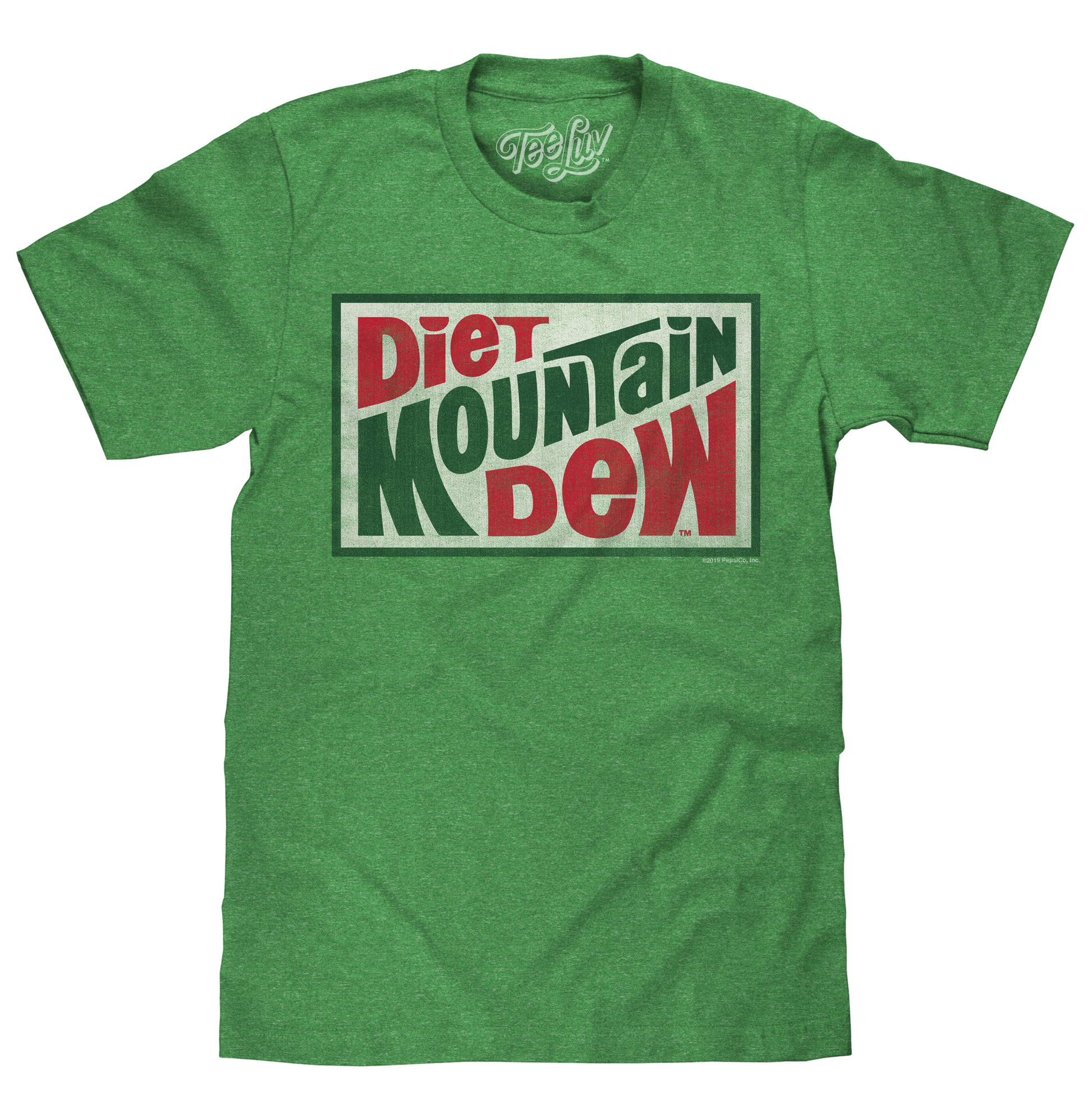 Diet Mountain Dew Mens T Shirt Officially Licensed Kelly Green