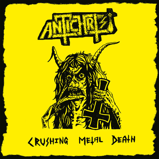 the album cover for Antichrist - Crushing Metal Death