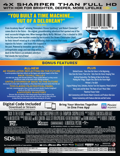 Back to the Future Limited Edition Steelbook (4K Ultra HD + Blu-ray™ + Digital Code) [TEMPORARILY PRE-SOLD OUT: Expected Availability October 14, 2025!]