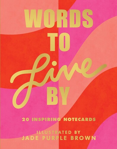 Brown,jade Purple - Words To Live By Notecards - Special Products
