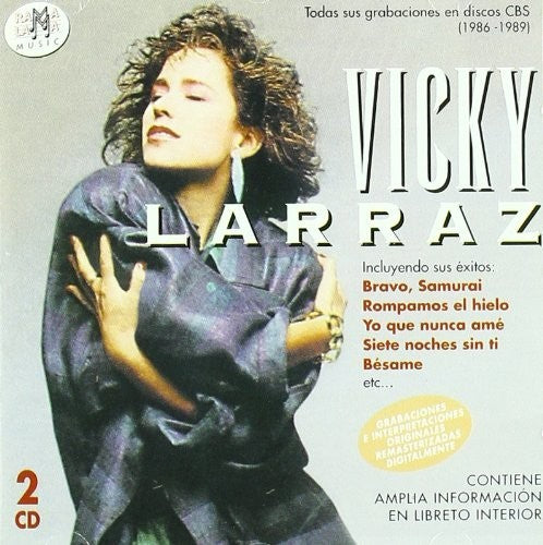 the album cover for Vicky Larraz - Todas Sus Grabaciones En Discos CBS (1986-1989)