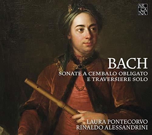 the album cover for J Bach S / Pontecorvo / Alessandrini - Sonate a Cembalo Obligato E Traversiere Solo