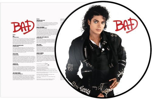 the album cover for Michael Jackson - Bad [Picture Disc LP]