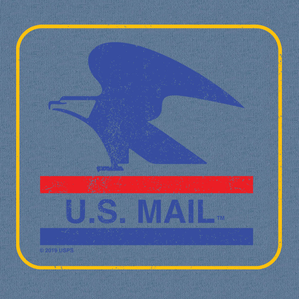 Tee Luv x Comfort Colors USPS U.S. Mail Eagle Mens T Shirt Officially Licensed Blue Jean