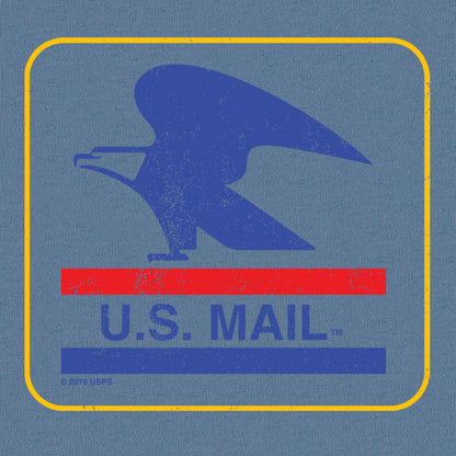 Tee Luv x Comfort Colors USPS U.S. Mail Eagle Mens T Shirt Officially Licensed Blue Jean