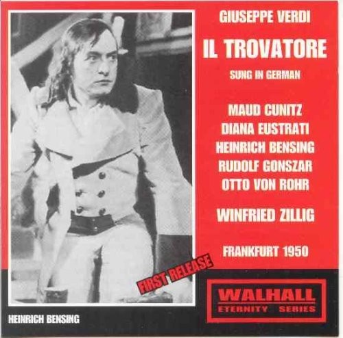 Cunitz - Il Trovatore - Music CD