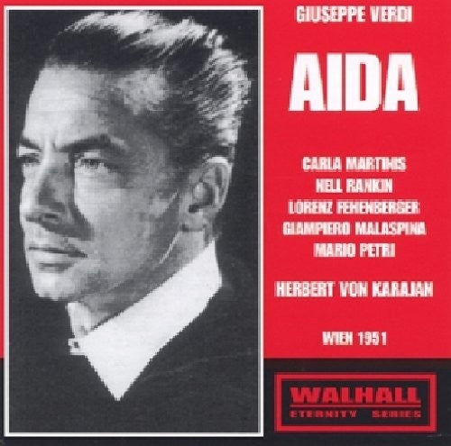 the album cover for Karajan - Aida