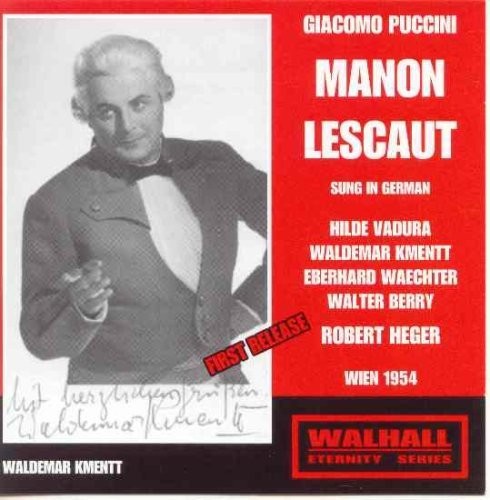 Kmentt - Manon Lescaut - Music CD