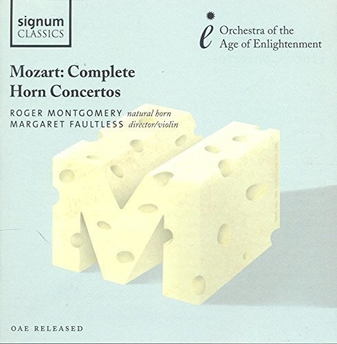 the album cover for Mongomery - Mozart Horn Concertos