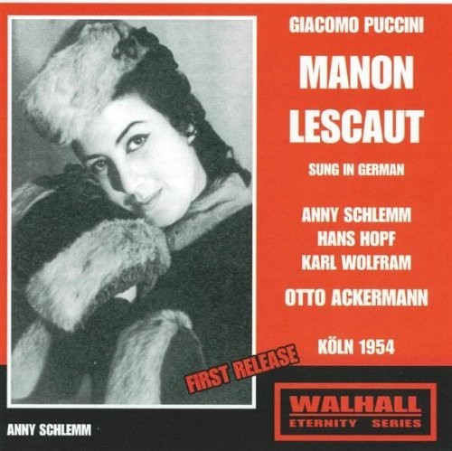 Schlemm - Manon Lescaut - Music CD