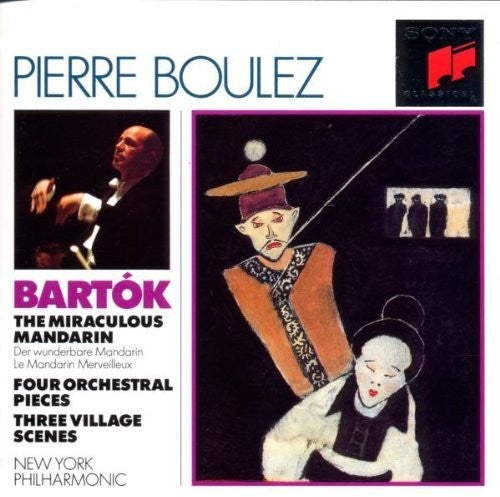 the album cover for New York Philharmonic / Boulez - Miraculous Mandarin