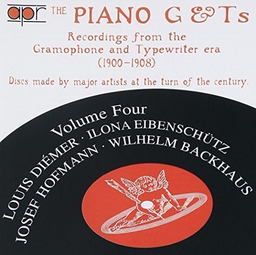 the album cover for Diemer / Eibenschutz / Hofmann / Backhaus - Piano G&T's