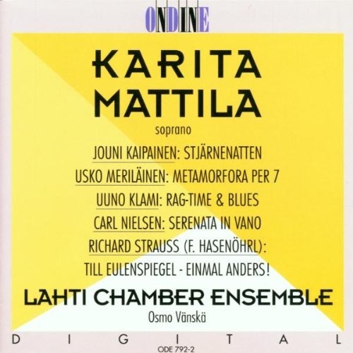 the album cover for Lahti Chamber Ensemble / Vanska - Karita Mattila / Kaipainen Me