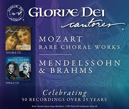 the album cover for Gloriae Dei Cantores - Mendelssohn & Mozart Set