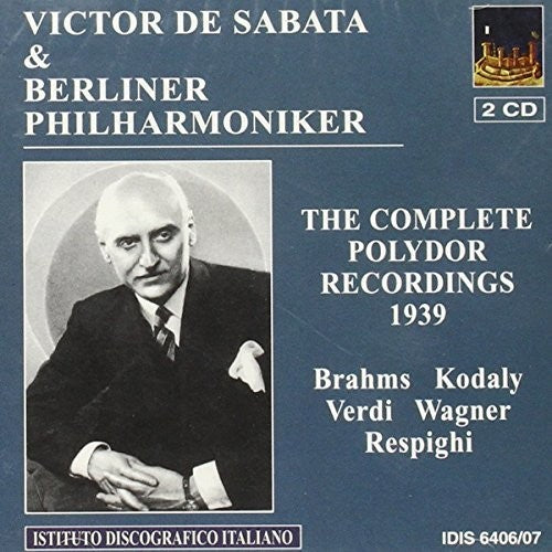 Brahms J / Berlin Philharmonic Orch / De Sabata - Symphony 4 - Music CD