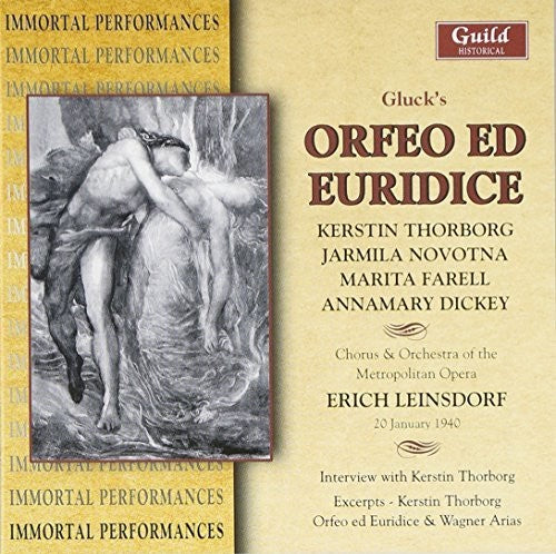 the album cover for Gluck - Orfeo Ed Euridice 1940
