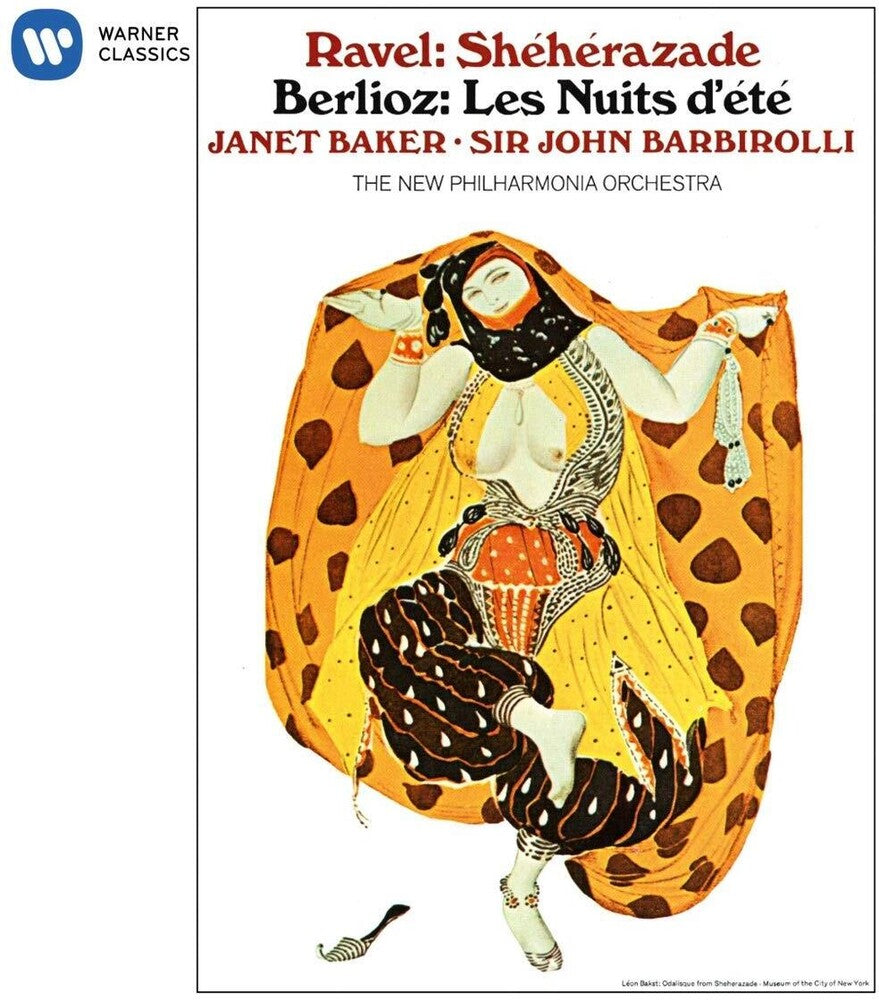 the album cover for Janet Baker / Barbirolli,John - Berlioz: Les Nuits d'ete - Ravel: Sheherazade