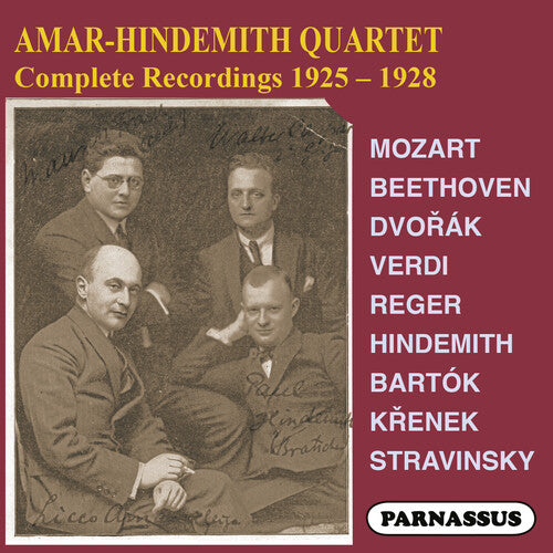 Hindemith,amar Quartet - Amar-hindemith Quartet Complete Recordings 1925-8 - Music CD