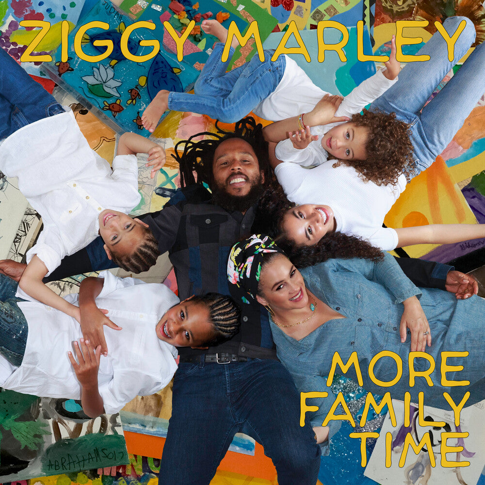 the album cover for Ziggy Marley - More Family Time