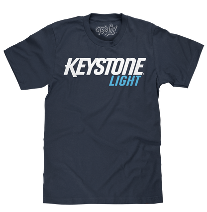 Keystone Light Beer Mens T Shirt Officially Licensed Navy Blue