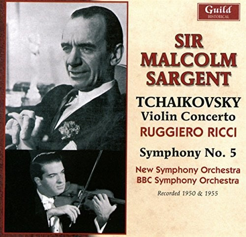 the album cover for Ricci / New Symphony Orchestra / Sargent - Sargent & Ricciy 1950 & 1955