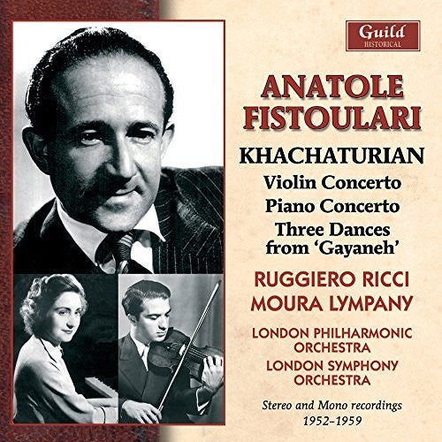 the album cover for Ricci / Lympany / London Philharmonic Orch - Khachaturian 1952-59