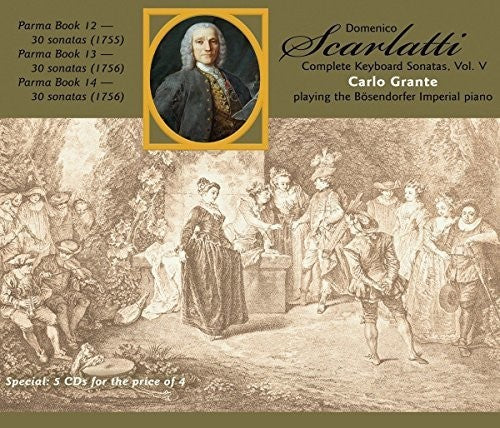 the album cover for Carlo Grante - Complete Keyboard Sonatas 5