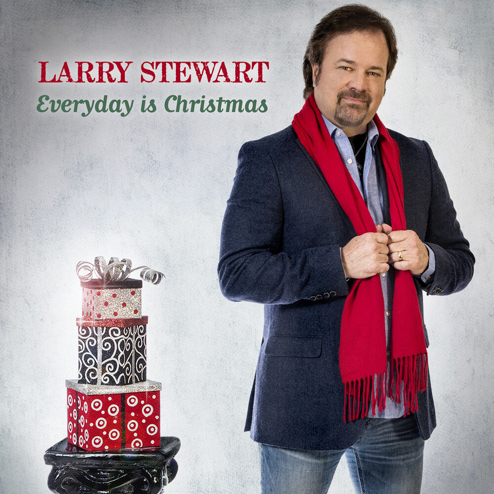 the album cover for Larry Stewart - Everyday Is Christmas