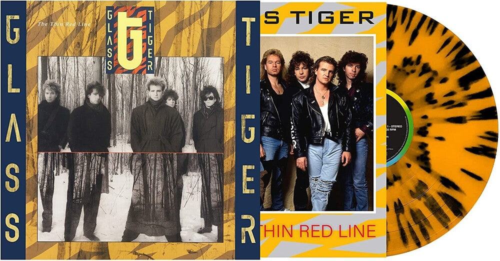 Glass Tiger - Thin Red Line ['Tiger Striped' Colored Vinyl] Vinyl Record