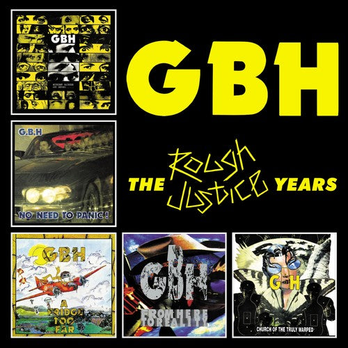 the album cover for G.B.H. - Rough Justice Years