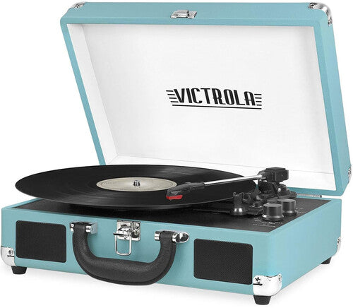 Victrola Journey Bluetooth Suitcase Turntable  Record Player Turquoise (VSC550BTBTQ) - Turntable