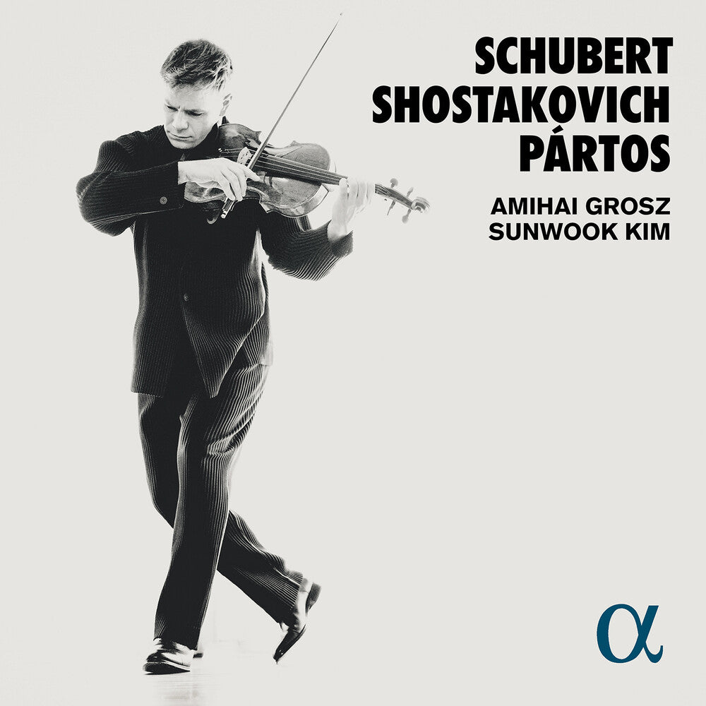 the album cover for Partos / Grosz / Kim - Schubert Shostakovich Partos