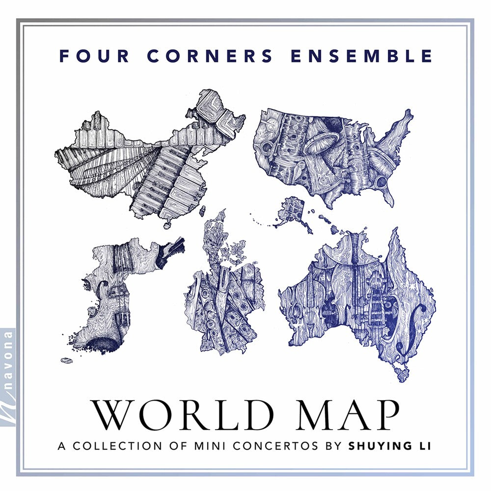 the album cover for Li / Four Corners Ensemble - World Map