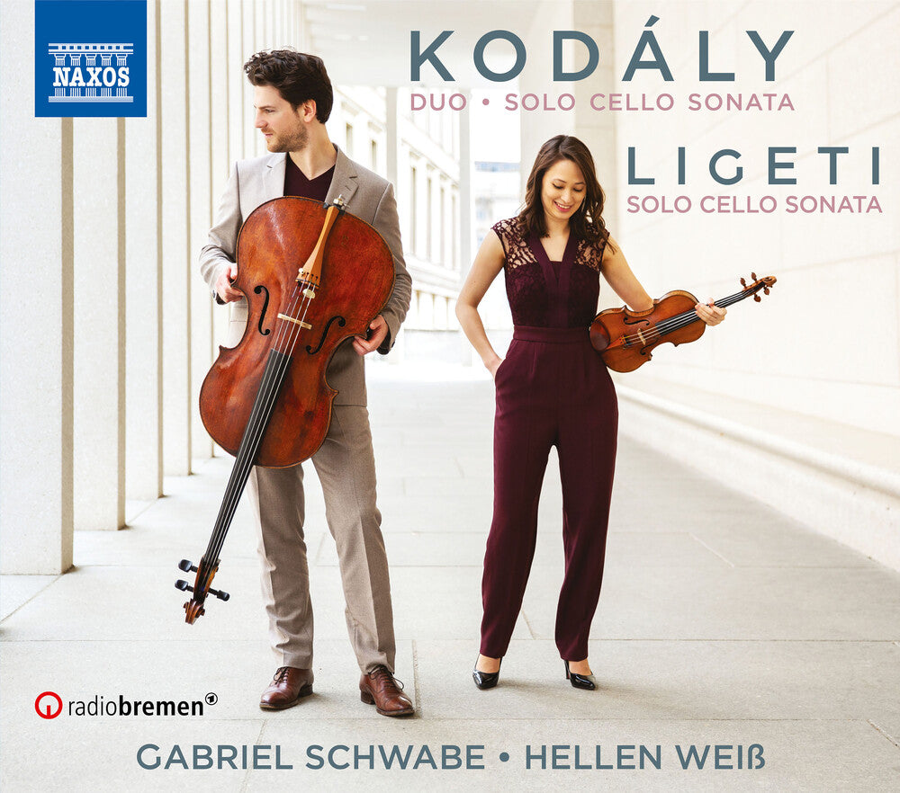 the album cover for Kodaly / Schwabe / Weiss - Sonata for Cello Solo