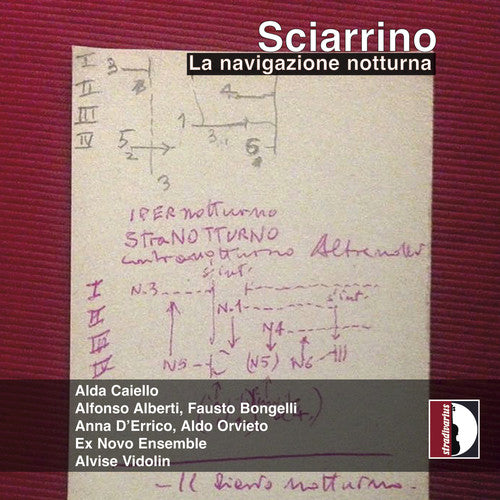 the album cover for Sciarrino / Caiello / Ex Novo Ensemble - Navigazione Notturna