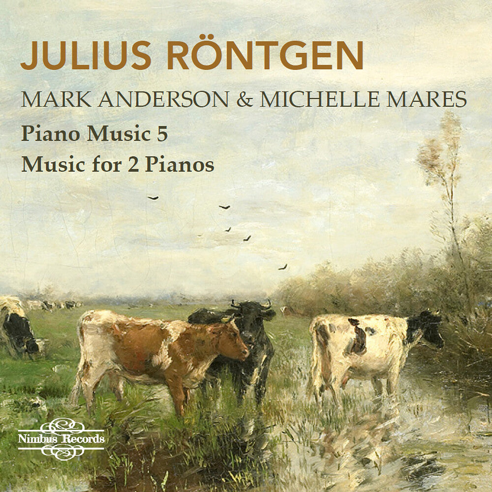 the album cover for Rontgen / Anderson / Mares - Piano Music 5
