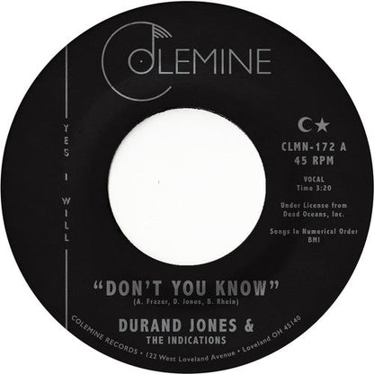 Durand Jones & The Indications - Don't You Know [7-inch] Vinyl Record