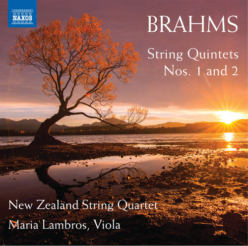 the album cover for Brahms / New Zealand String Quartet / Lambros - String Quintets 1 & 2