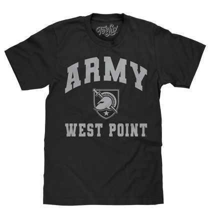Army West Point Mens T Shirt Officially Licensed Black