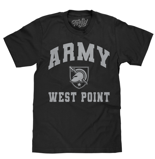 Army West Point Mens T Shirt Officially Licensed Black