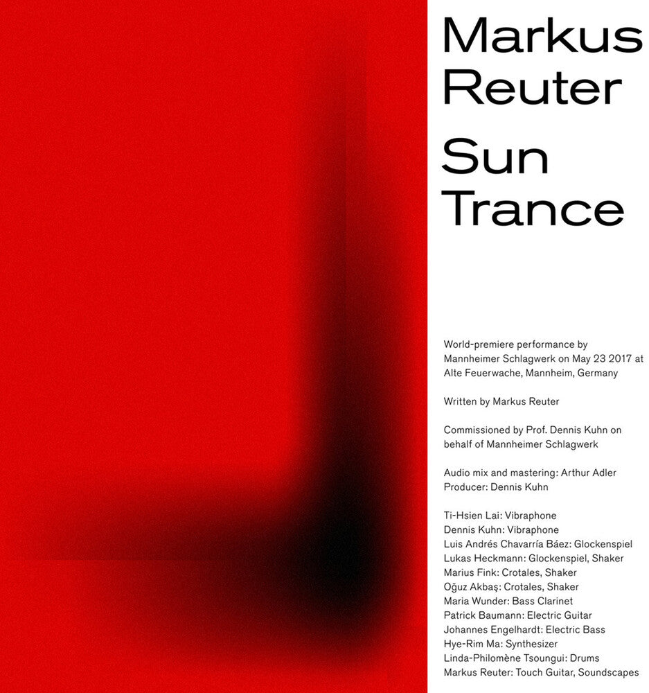 the album cover for Markus Reuter - Sun Trance