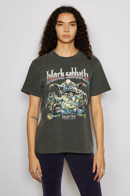 Black Sabbath US Tour of 1974 Tee Vintage Black