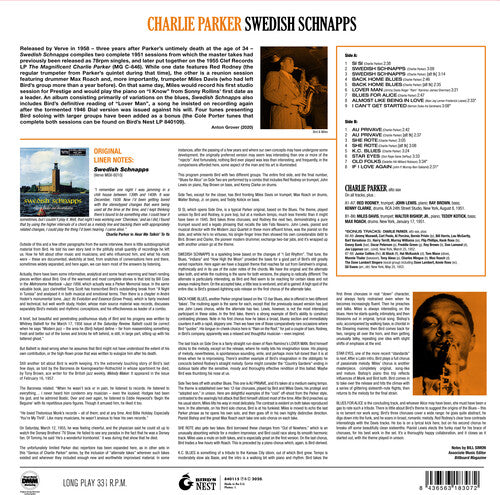 Charlie Parker - Swedish Schnapps [180-Gram Yellow Colored Vinyl With Bonus Tracks] Vinyl Record