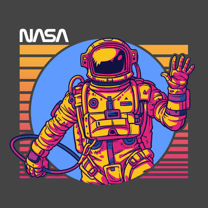 NASA Astronaut Mens T Shirt Officially Licensed Charcoal