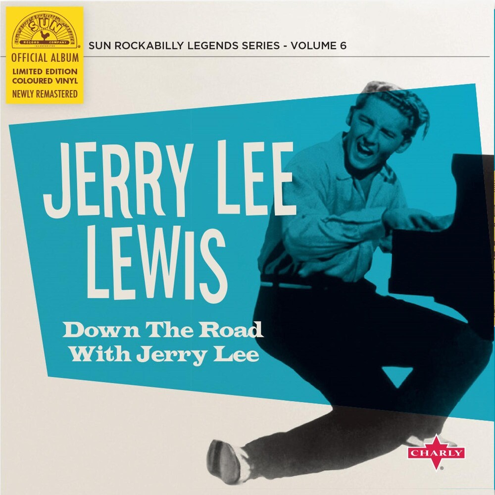 Jerry Lee Lewis - Down The Road With Jerry Lee (10in) (Blue) [Colored Vinyl] Vinyl Record