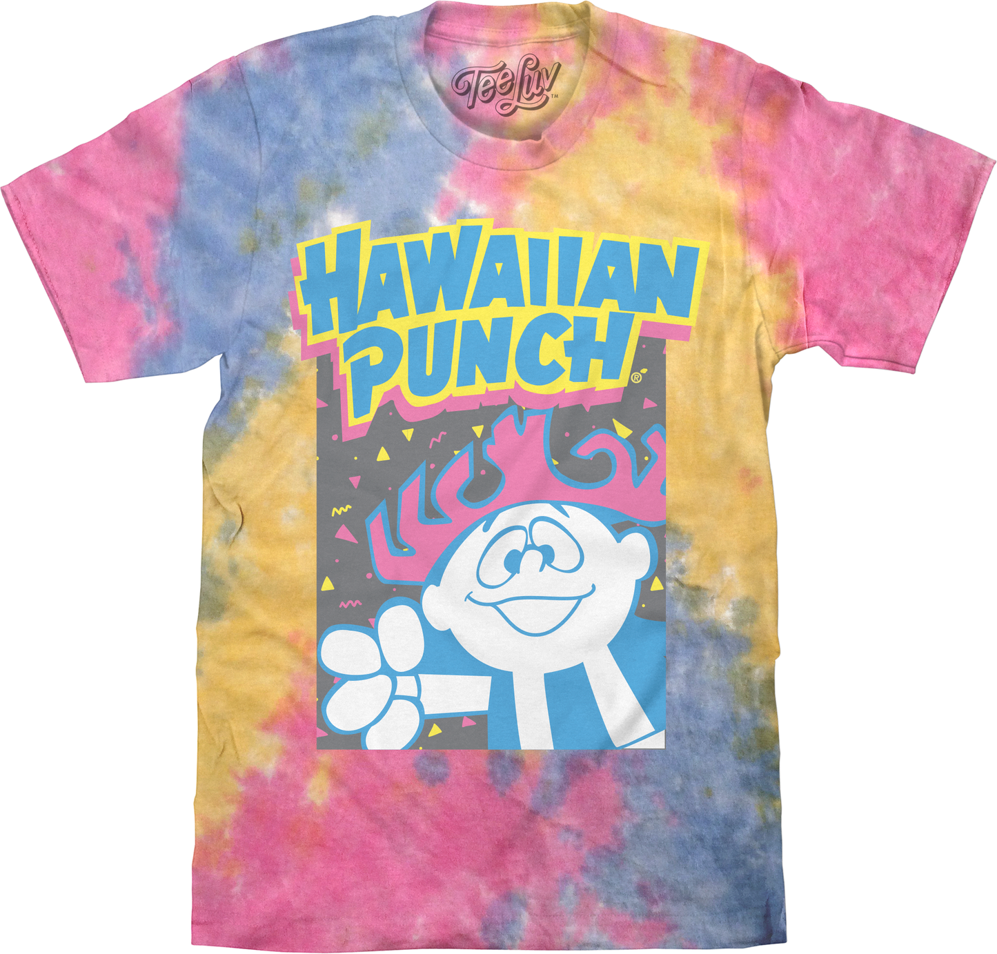 Retro Hawaiian Punch Tie Dye Mens T Shirt Officially Licensed Sherbert Tie Dye