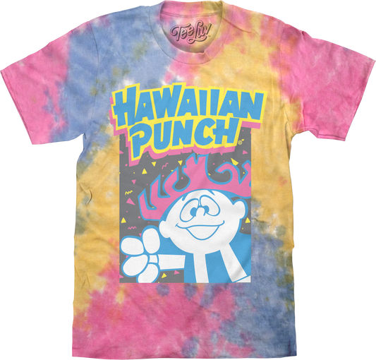 Retro Hawaiian Punch Tie Dye Mens T Shirt Officially Licensed Sherbert Tie Dye