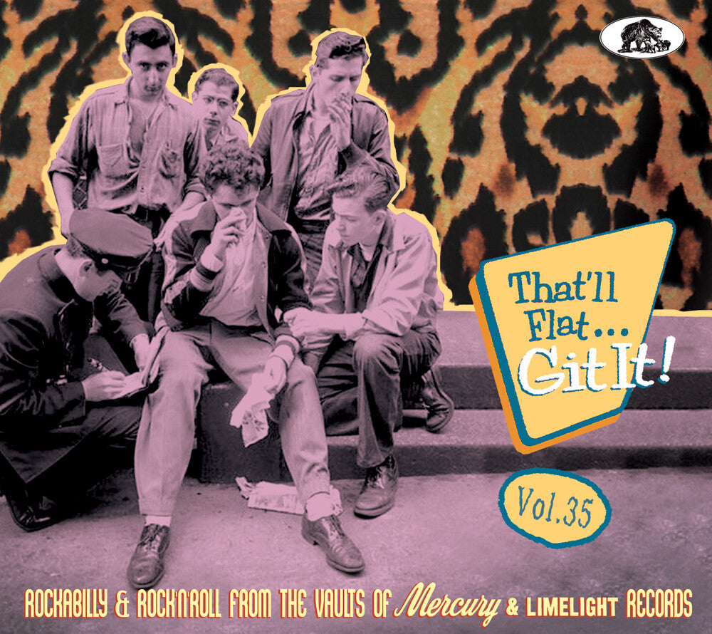 the album cover for Thatll Flat Git It 35 Rockabilly & Rock / Var - That'll Flat Git It 35: Rockabilly & Rock 'n' Roll From The Vaults(various Artists)