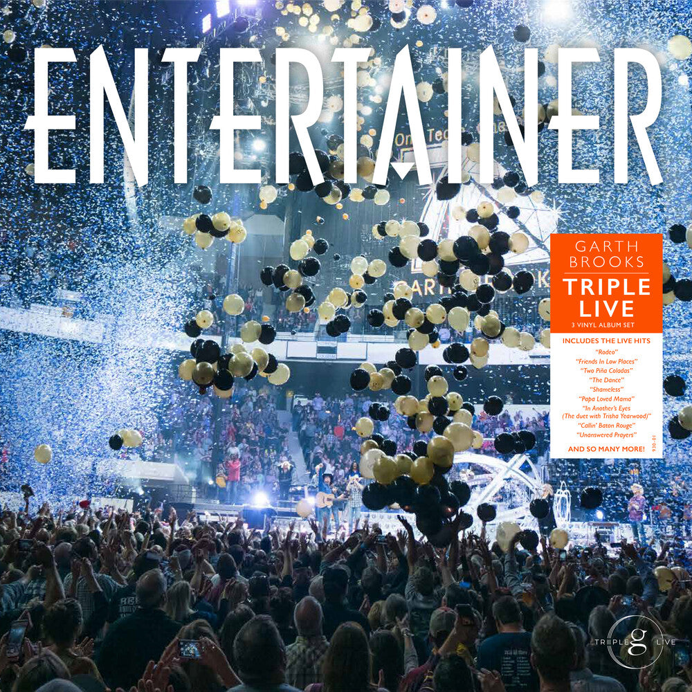 the album cover for Garth Brooks - Triple Live